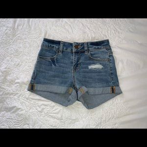 PacSun high-rise denim jean shorts